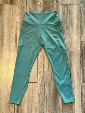 Nike One Dri-FIT High Rise Pocket Leggings Teal Green Size Medium